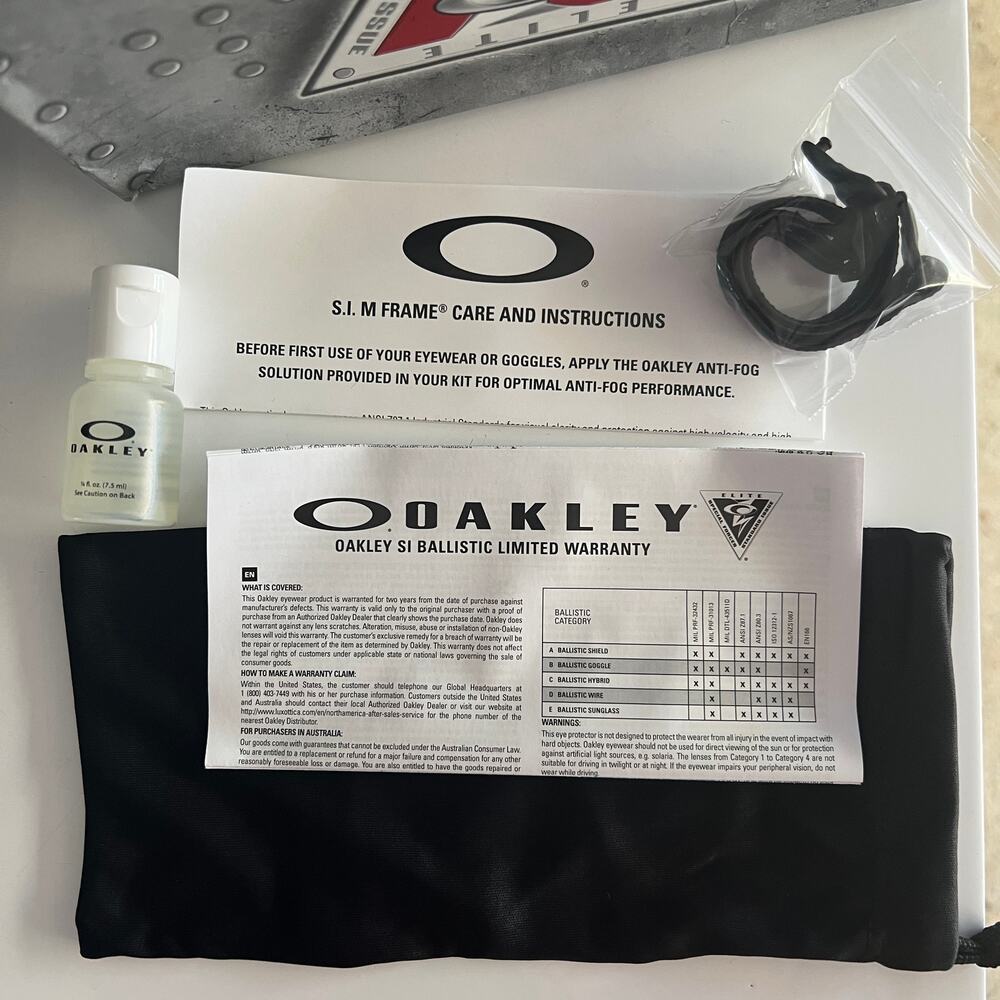 Oakley SI Ballistic M Frame Elite Special Forces Kit Lenses Case Box - Picture 5 of 11